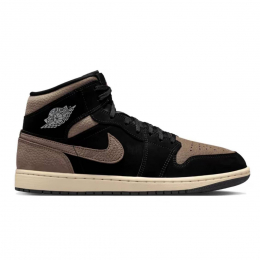 Кроссовки Air Jordan 1 Mid Black Olive Grey - изображение 3