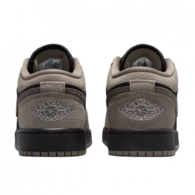 Кроссовки Air Jordan 1 Low Black Light Wild Mango Olive Grey - изображение 3