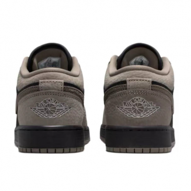 Кроссовки Air Jordan 1 Low Black Light Wild Mango Olive Grey - изображение 3