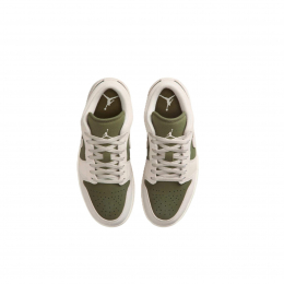Кроссовки Air Jordan 1 Low SE Medium Olive Sail - изображение 2