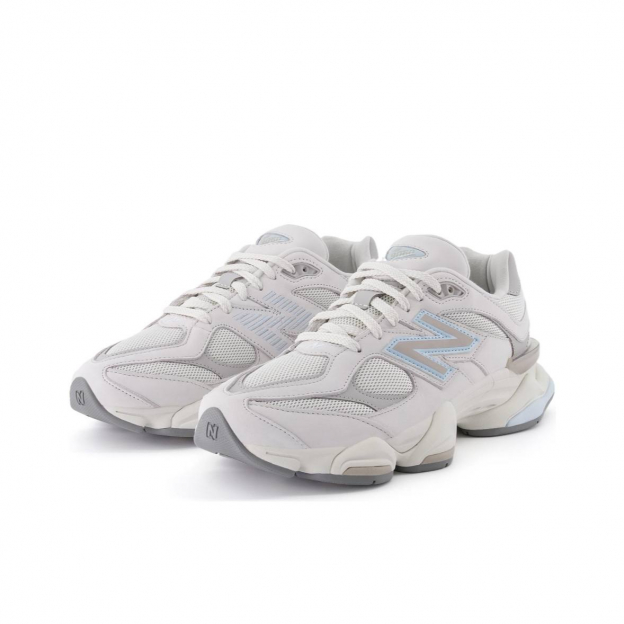 Кроссовки New Balance 9060 Triple White Blue Grey - изображение 1