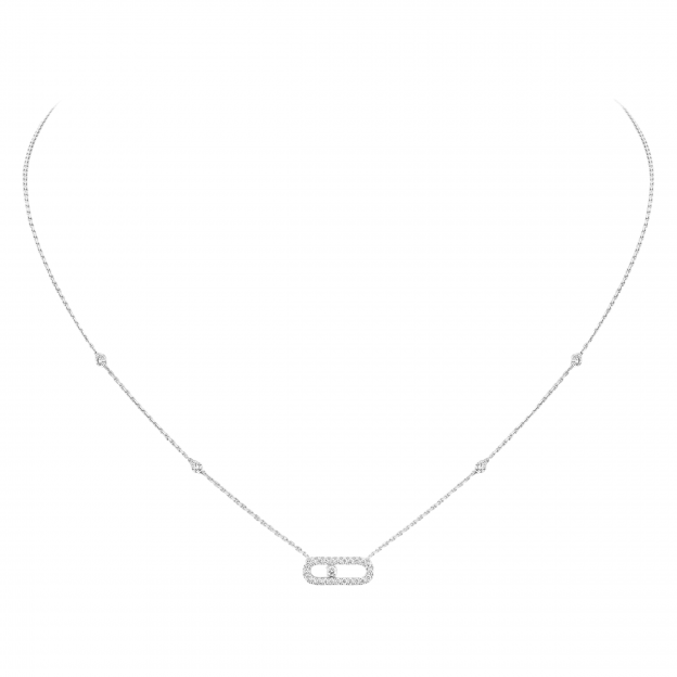 Колье Messika  White Gold Diamond Necklace Move Uno