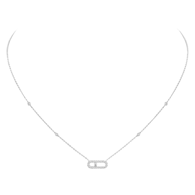 Колье Messika  White Gold Diamond Necklace Move Uno