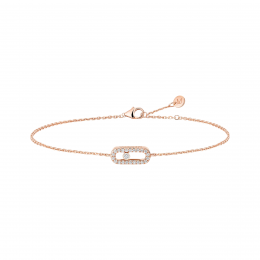 Браслет Messika Care Diamond Pave Bracelet Pink Gold