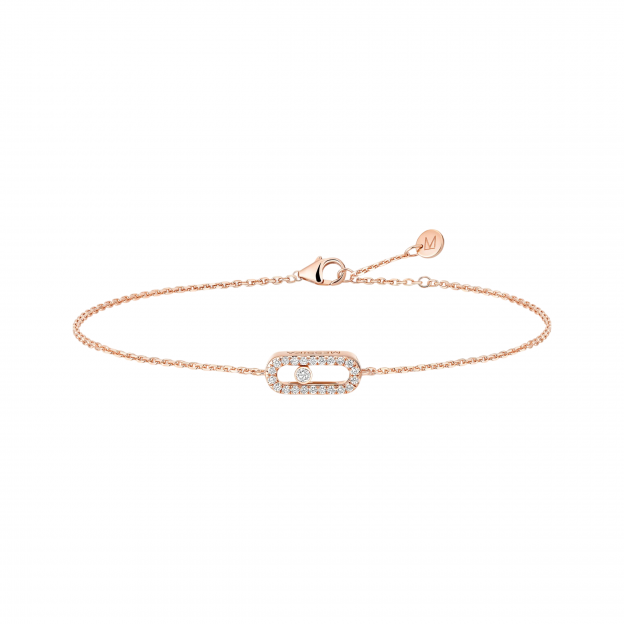 Браслет Messika Care Diamond Pave Bracelet Pink Gold