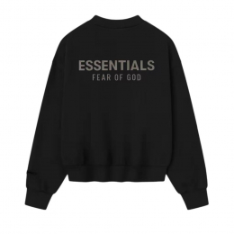 Свитшот Fear of God Essentials Classic Fleece Crewneck Black - изображение 1