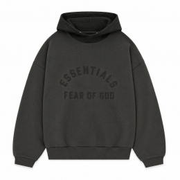 Худи Fear of God Essentials Nylon Fleece Hoodie Jet Black