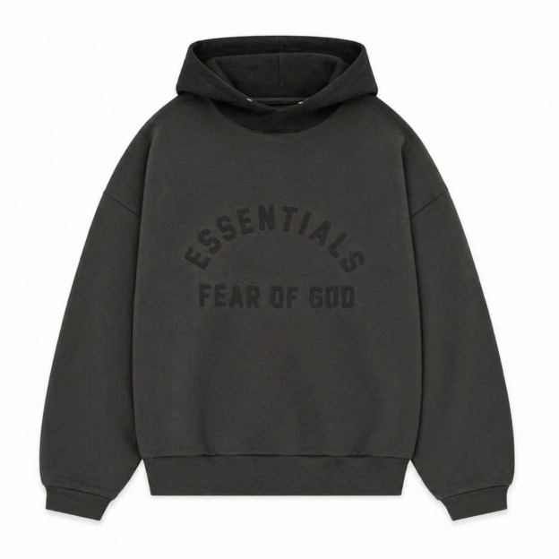 Худи Fear of God Essentials Nylon Fleece Hoodie Jet Black