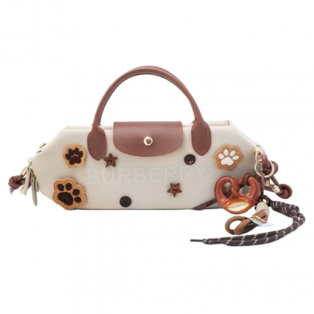 Сумка Burberry Customized Cosmetic Bag Tap Pretzel Cream