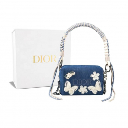 Сумка Dior Customized Cosmetic Bag Butterfly Flowers - изображение 3