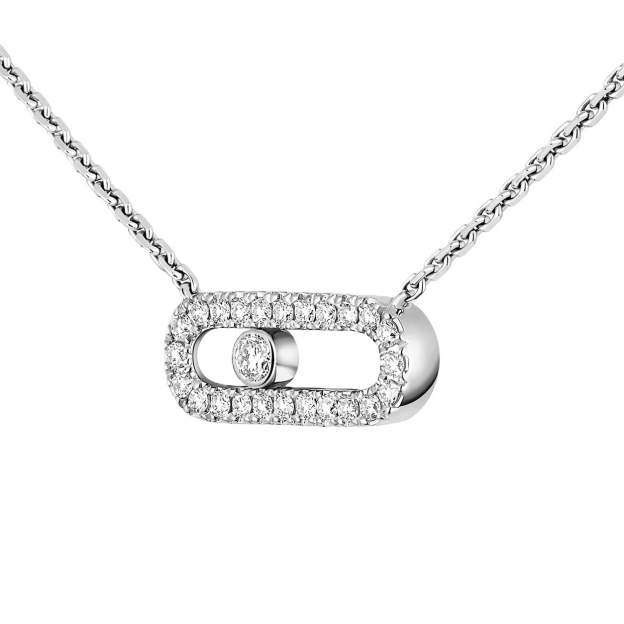Колье Messika  White Gold Diamond Necklace Move Uno - изображение 2