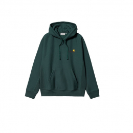 Худи Carhartt WIP Hooded American Script Sweat Green