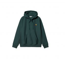 Худи Carhartt WIP Hooded American Script Sweat Green
