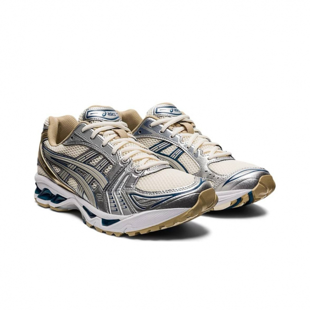 Asics Gel-Kayano 14 Silver Gold Beige White