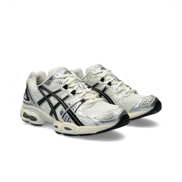 Asics Gel-Nimbus 9 White Grey Silver Beige Black