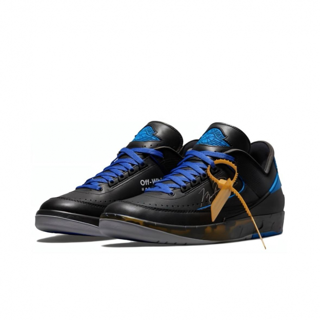 Air Jordan 2 Low Retro SP x Off-White Black and Varsity Royal