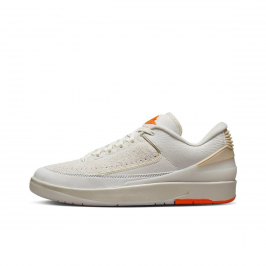 Air Jordan 2 Low Retro x Shelflife Cream Beige Electro Orange