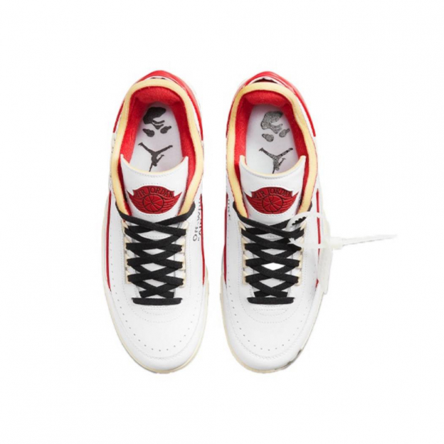 Air Jordan 2 Low Retro SP x Off-White White and Varsity Red