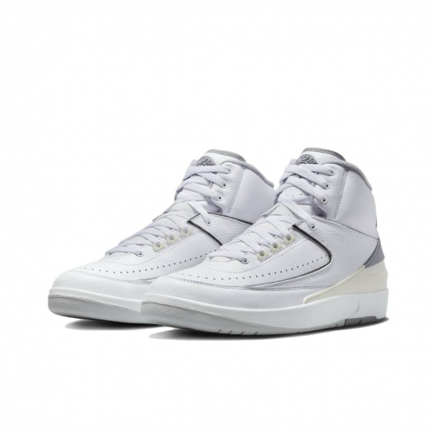 Air Jordan 2 Retro White and Cement Grey