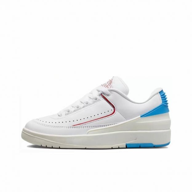 Air Jordan 2 Retro Low Gym Red and Dark Powered Blue