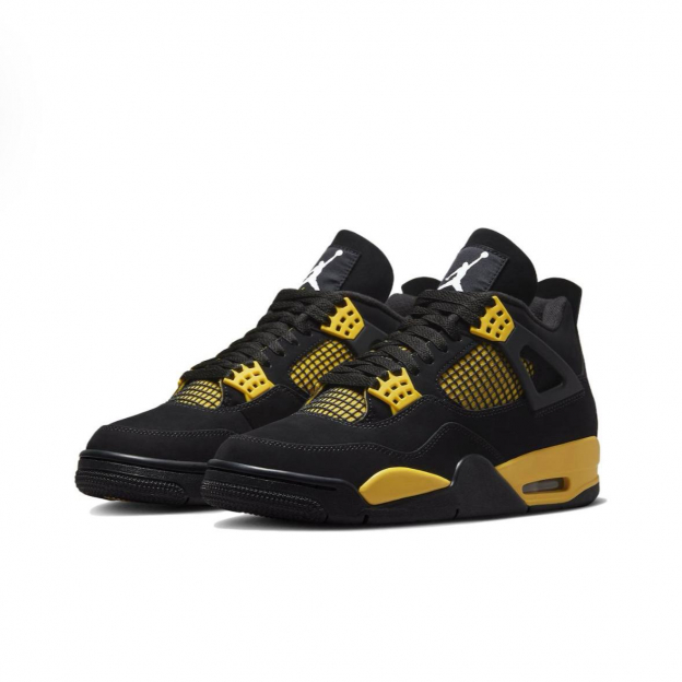 Air Jordan 4 Retro Black Yellow 