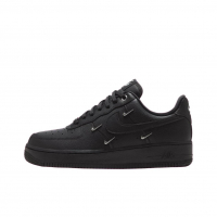 Nike Air Force 1 Low Black Silver Mini Swoosh 