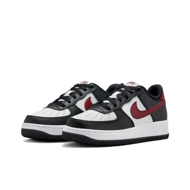 Nike Air Force 1 Low Black Dark Team Red 