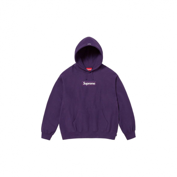 Худи Supreme Box Logo Hoodie Purple