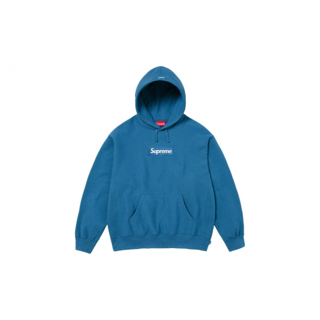 Худи Supreme Box Logo Hoodie Blue