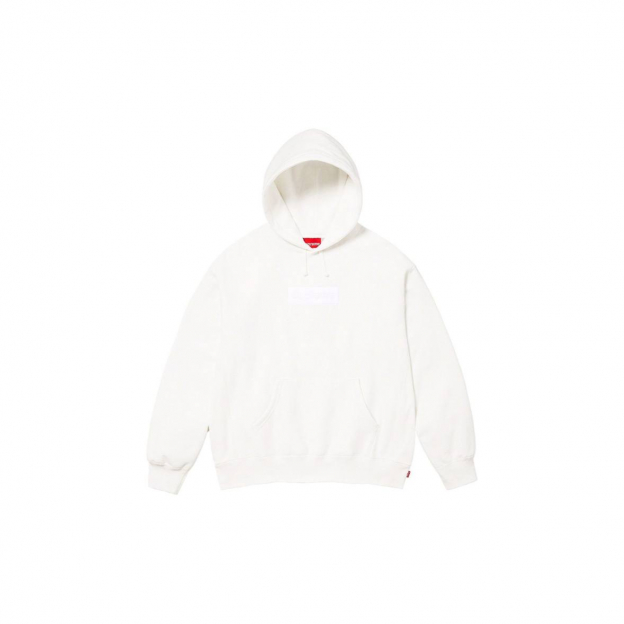 Худи Supreme Box Logo Hoodie Triple White