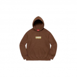 Худи Supreme Bling Box Logo Hoodie Chocolate Brown 