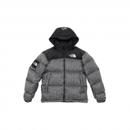 Пуховик Supreme x The North Face Nuptse Jacket Black Grey