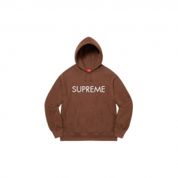 Худи Supreme Capital Hoodie Chocolate Brown