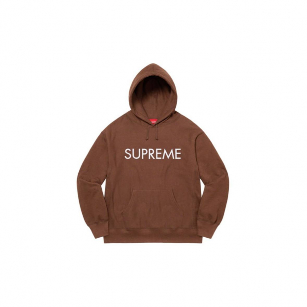 Худи Supreme Capital Hoodie Chocolate Brown