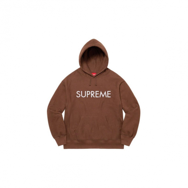 Худи Supreme Capital Hoodie Chocolate Brown