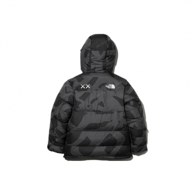 Пуховик KAWS x The North Face Himalayan Parka Black Grey