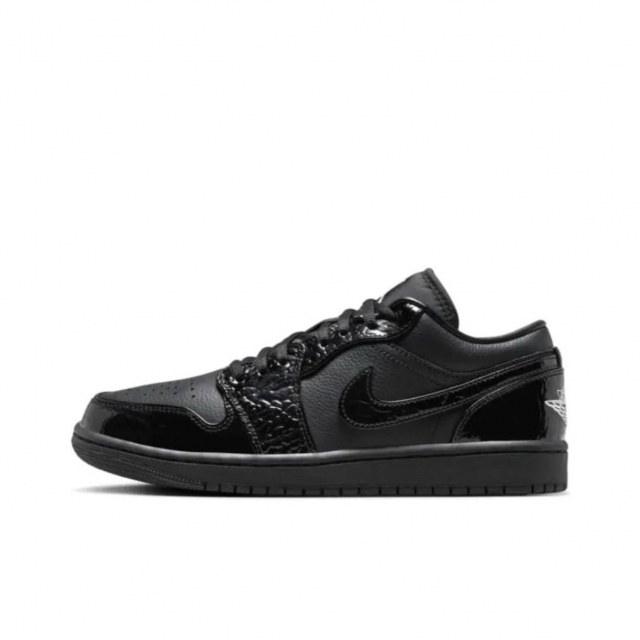 Air Jordan 1 Low Black Croc