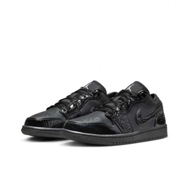 Air Jordan 1 Low Black Croc