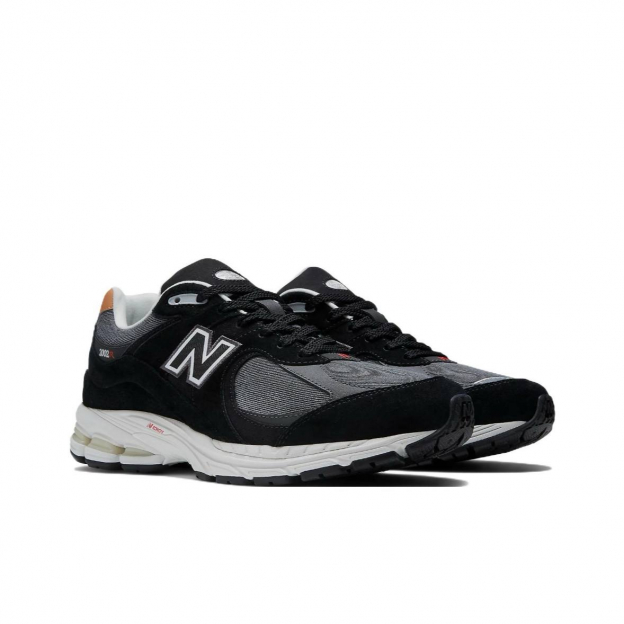 New Balance 2002R Black Denim White 