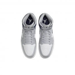 Air Jordan 1 Mid Wolf Grey Midnight Navy
