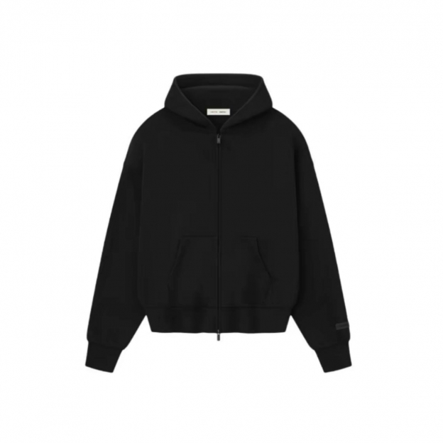 Худи Fear of God Essentials Classic Fleece Zip-Up Hoodie Black