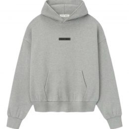Худи Fear of God Essentials Classic Fit Fleece Hoodie Concrete Heather