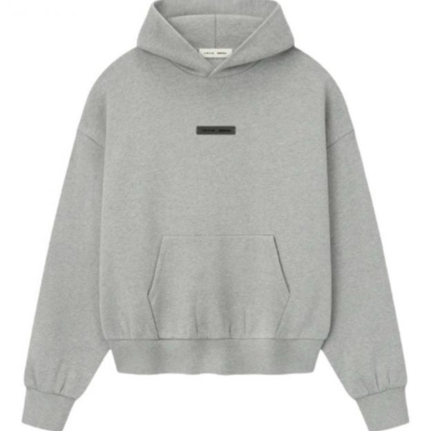 Худи Fear of God Essentials Classic Fit Fleece Hoodie Concrete Heather