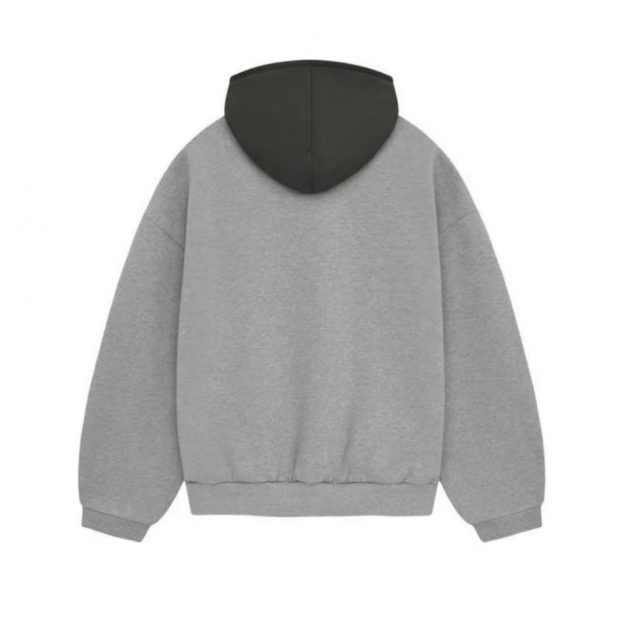 Худи Fear of God Essentials Nylon Fleece Hoodie Dark Heather Oatmeal - изображение 1