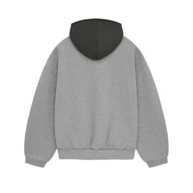 Худи Fear of God Essentials Nylon Fleece Hoodie Dark Heather Oatmeal - изображение 1