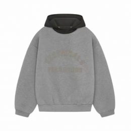 Худи Fear of God Essentials Nylon Fleece Hoodie Dark Heather Oatmeal