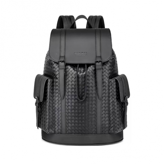 Рюкзак Mark Fairwhale Dark Black Leather Dark Grey