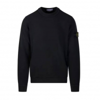 Свитшот Stone Island Logo Patch Crewneck Black