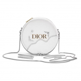 Сумка Dior Customized Cosmetic Bag White Silver Flowers