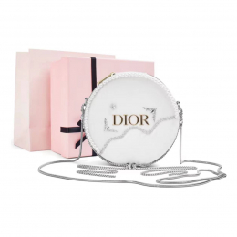 Сумка Dior Customized Cosmetic Bag White Silver Flowers - изображение 3